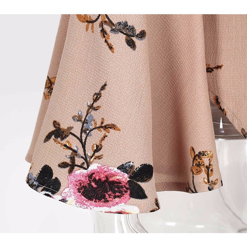 Blaire Bell Sleeve Beige Floral Blouse | Bohemian Boutique | Bijou Blossoms