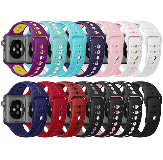 Sports Band for Apple Watch, Silicone Bracelet Replacement Strap