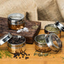 24 PCs Magnetic Spice Jars Set Gold