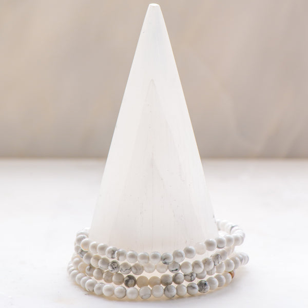 Howlite Dainty Bracelet - Sacred Light Soundbaths and Crystals