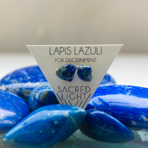 Lapis Lazuli Earrings - Sacred Light Soundbaths and Crystals