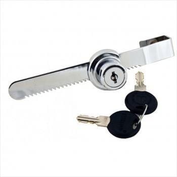 Showcase sliding door lock
