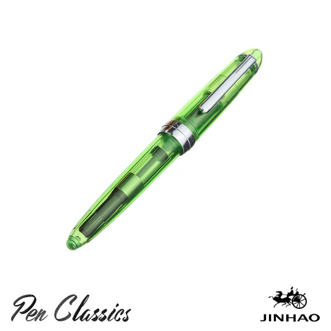 Jinhao 992 Green M Nib Demonstrator Fountain Pen
