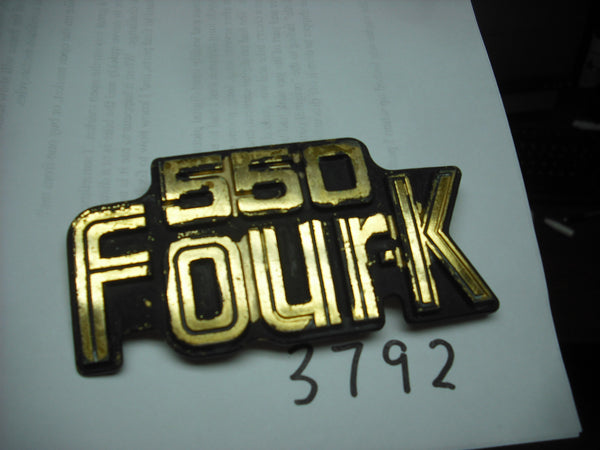 Honda CB550K Four Sidecover Badge 3792