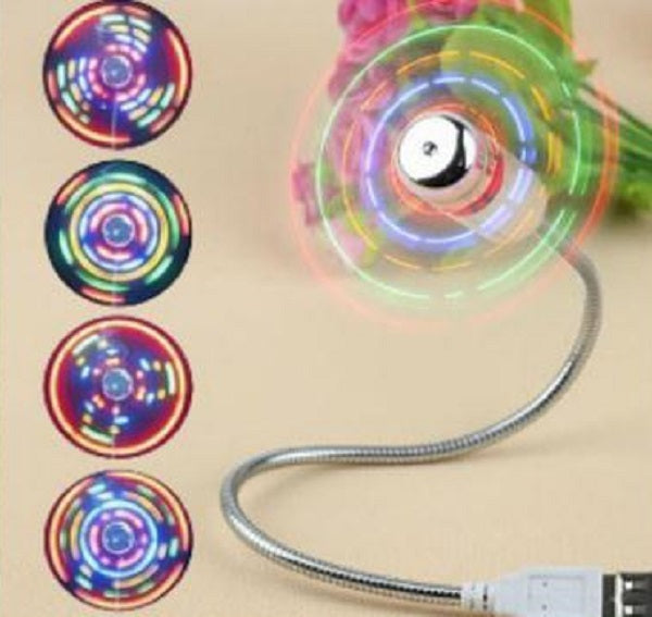 Flexible & Customizable LED USB Soft Fan with a Hidden Clock Face
