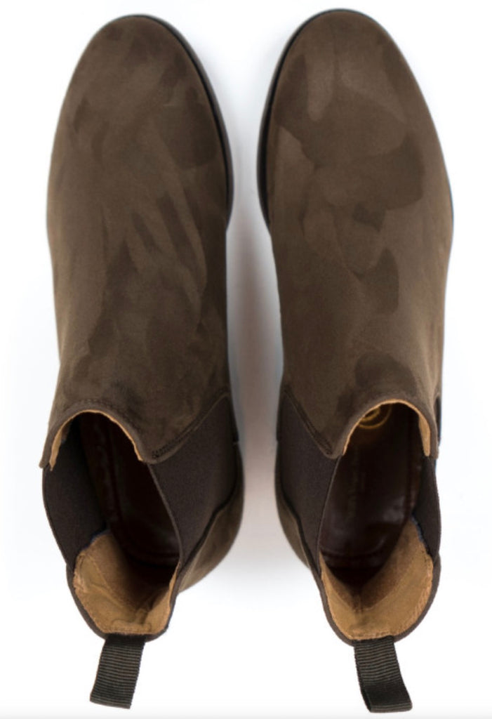 Will's Vegan Shoes Chelsea Boot Dark Brown Vegan Suede