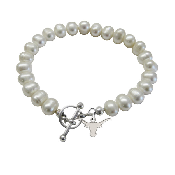 Texas Longhorns Freshwater Pearl Bracelet