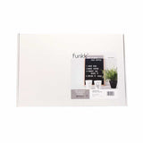 Black felt letterboard M oak (incl. white letterset)