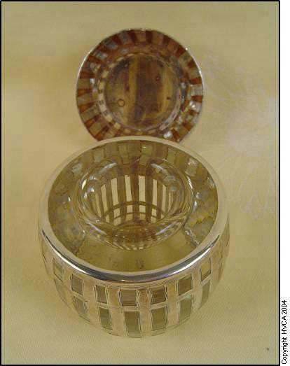 Silver American Inkwell