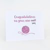 baby shower card pink