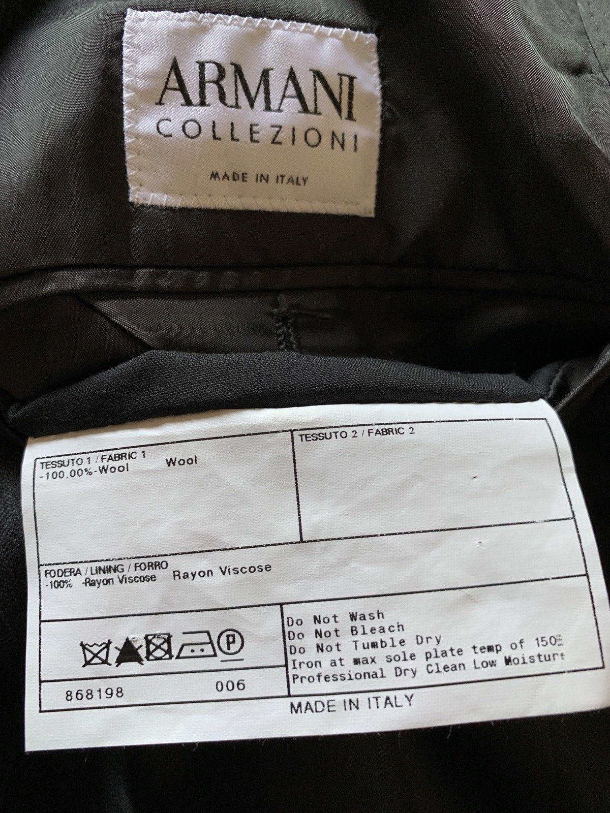 New $2875 Armani Collezioni Mens Suit Gray 40 US ( 50 Eur) Italy