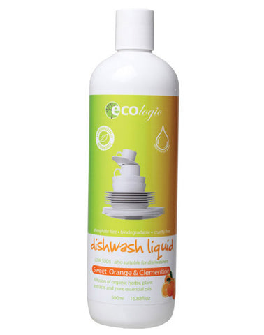 ECOlogic Dishwashing Liquid - Sweet Orange & Clementine (500ml)