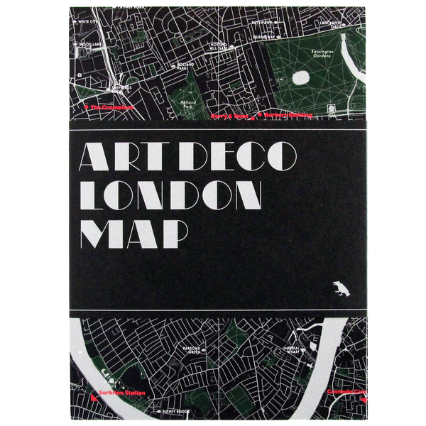 Art Deco London Map