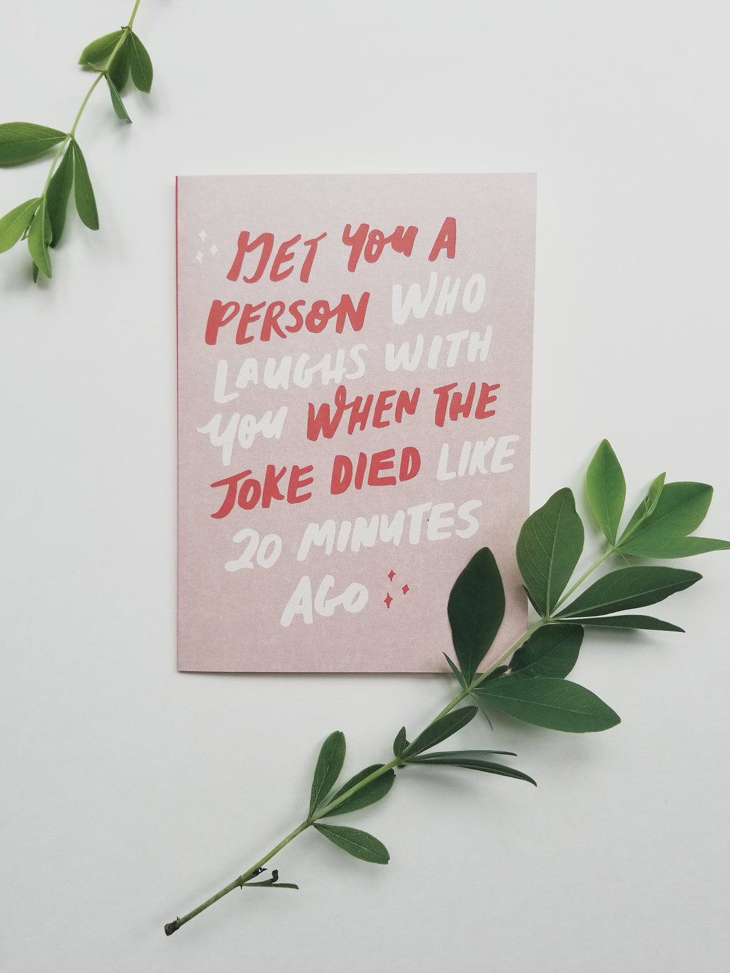 Get you a person funny greeting card