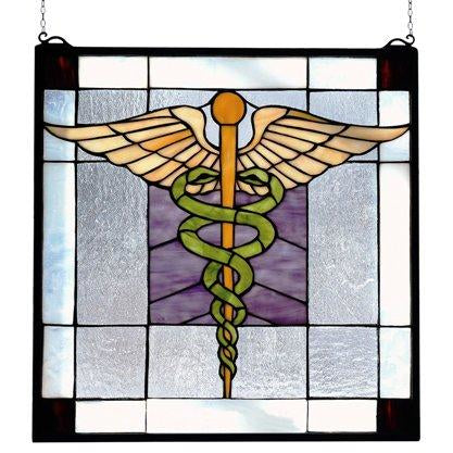 Medical Stained Glass Window- Free Shipping