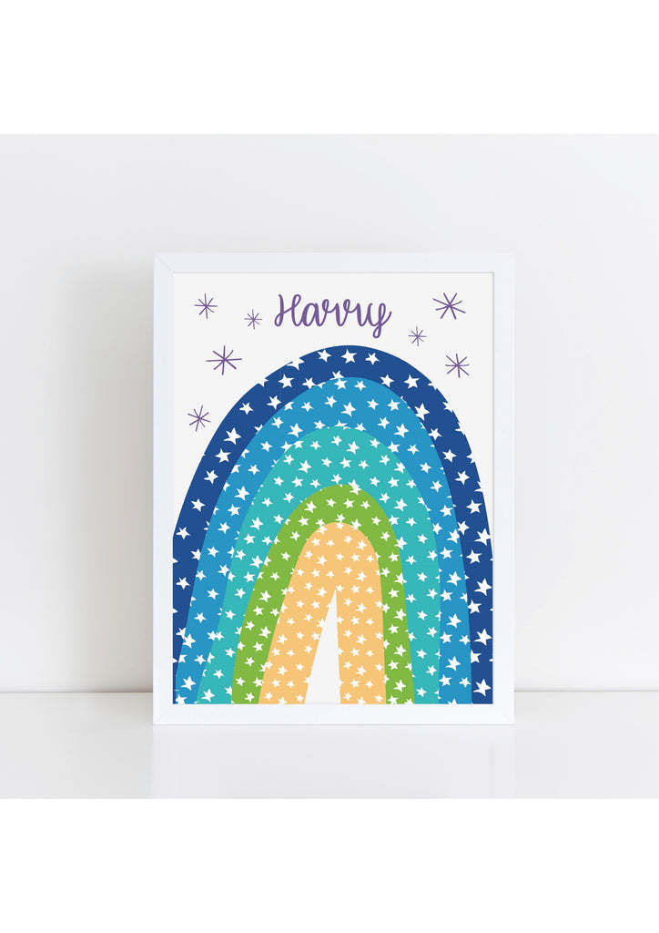 Personalised Rainbow - Blues