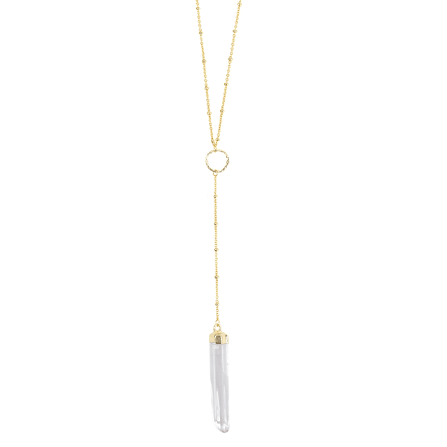 Clear Crystal Pendant Necklace