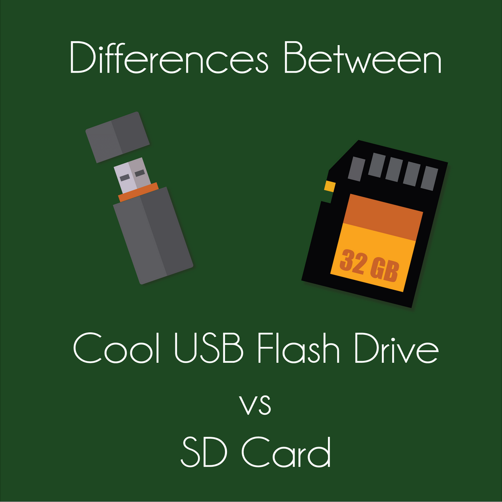 Differences between cool USB Flash Drive vs. SD Card