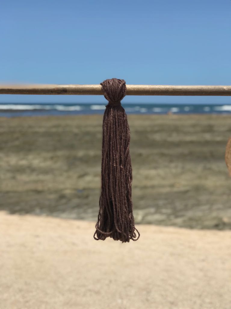 Hand Spun High Atlas Wool, 2-ply, Brown 1212