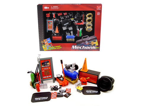 PRO Mechanic Accessories Set For 1/24 Scale Diecast Models by Phoenix Toys