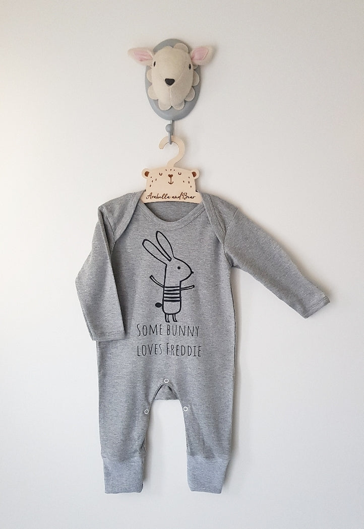 Custom - Some Bunny loves me - Grey - loungewear