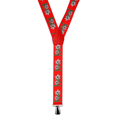 Suspenders Rot Edelweiss | MyDirndl.Com™