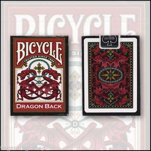 Dragon Back Red Bicycle Playing Cards Deck - PlayingCardDecks.com