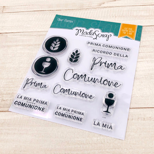 MODASCRAP CLEAR STAMPS MSTC 2-015 - COMUNIONE