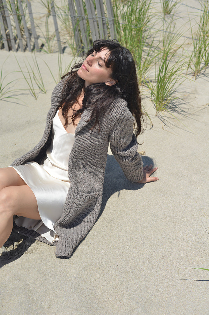 Soft Wool Nesting Sweater Robe Cozy Self Care