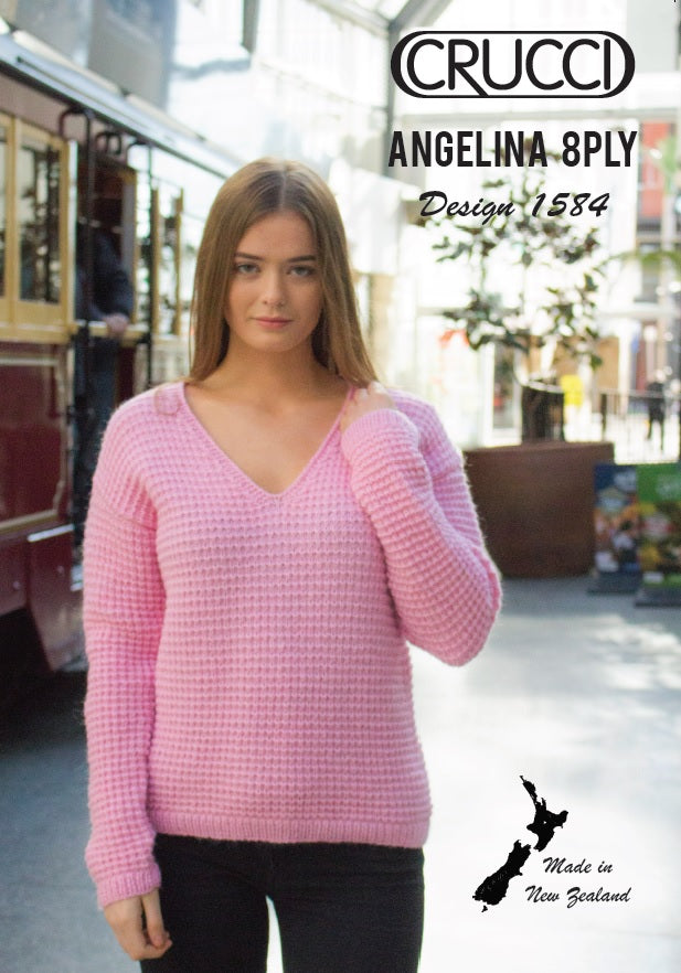 Crucci Pattern 1584 V Neck Sweater
