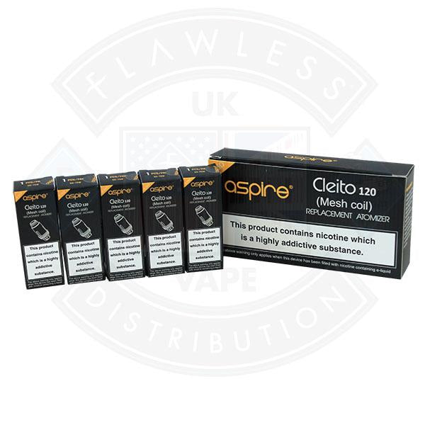 Aspire Cleito 120 (Mesh Coil) Replacement Atomizer 0.15 OHM 5pack