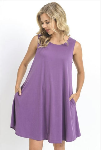 Life's a Breeze Magenta Dress