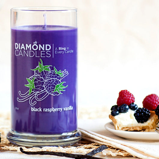 Black Raspberry Ring Candle Diamond Candle