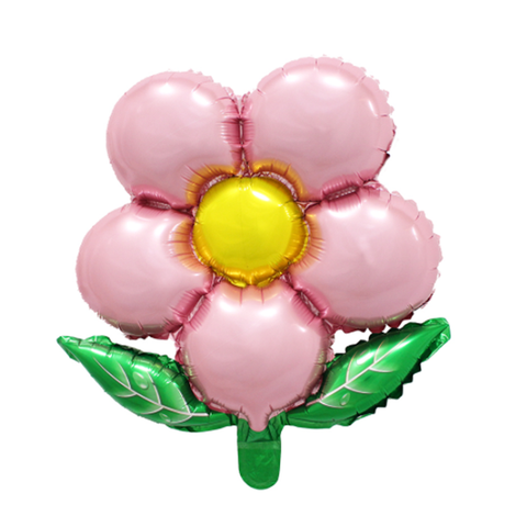Pink Flower Mylar Balloon