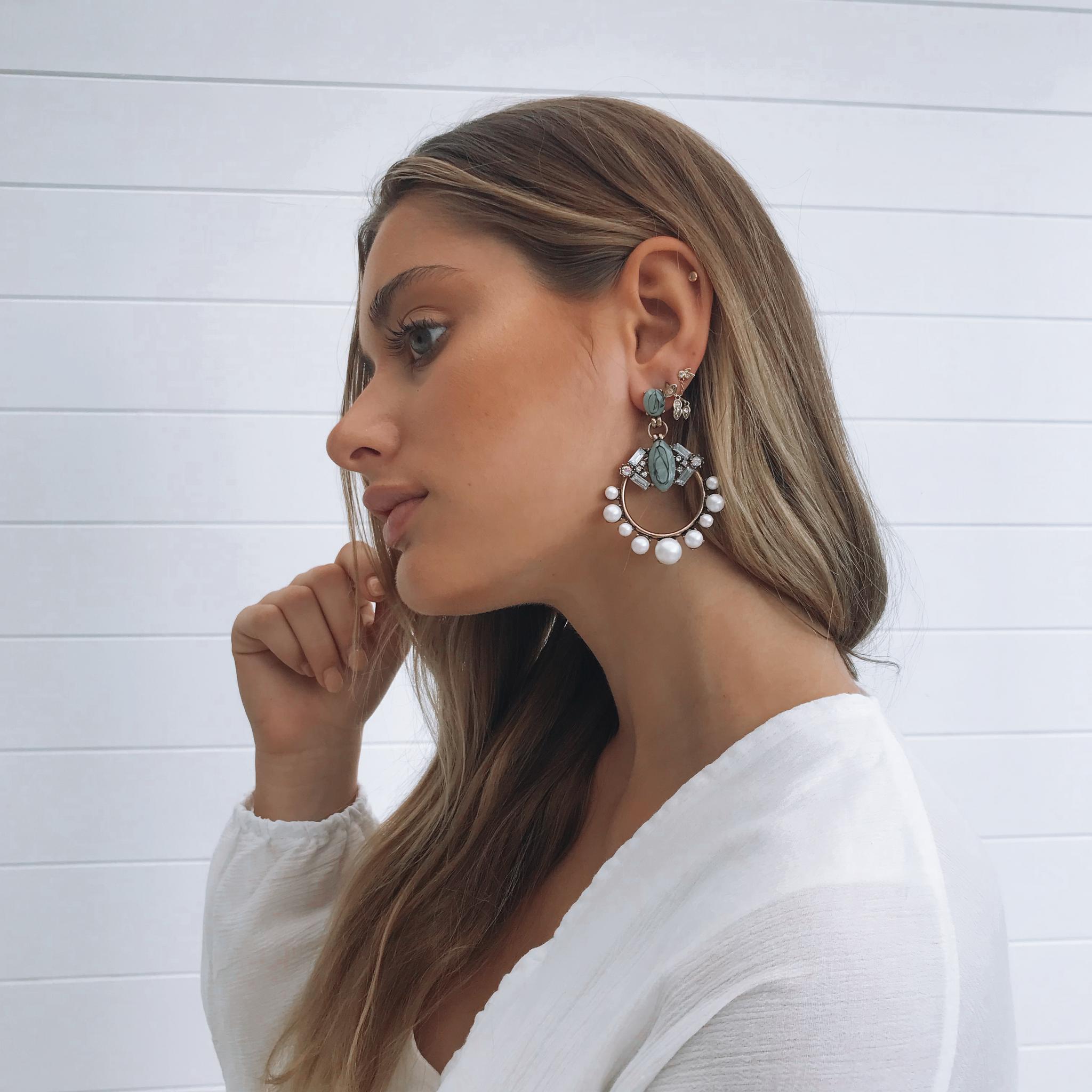 Sofia Earrings - Dark Gold