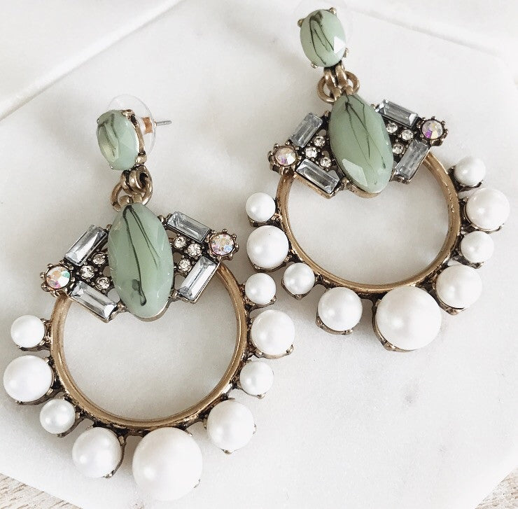 Sofia Earrings - Dark Gold