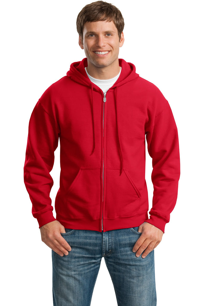 Gildan® - Heavy Blend™ Full-Zip Hooded Sweatshirt. 18600 (Red)