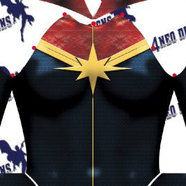 Captain Marvel V2 Female - Aesthetic Cosplay, Inc.