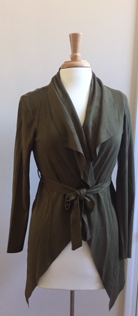 Dark/Olive Green Belted Jacket