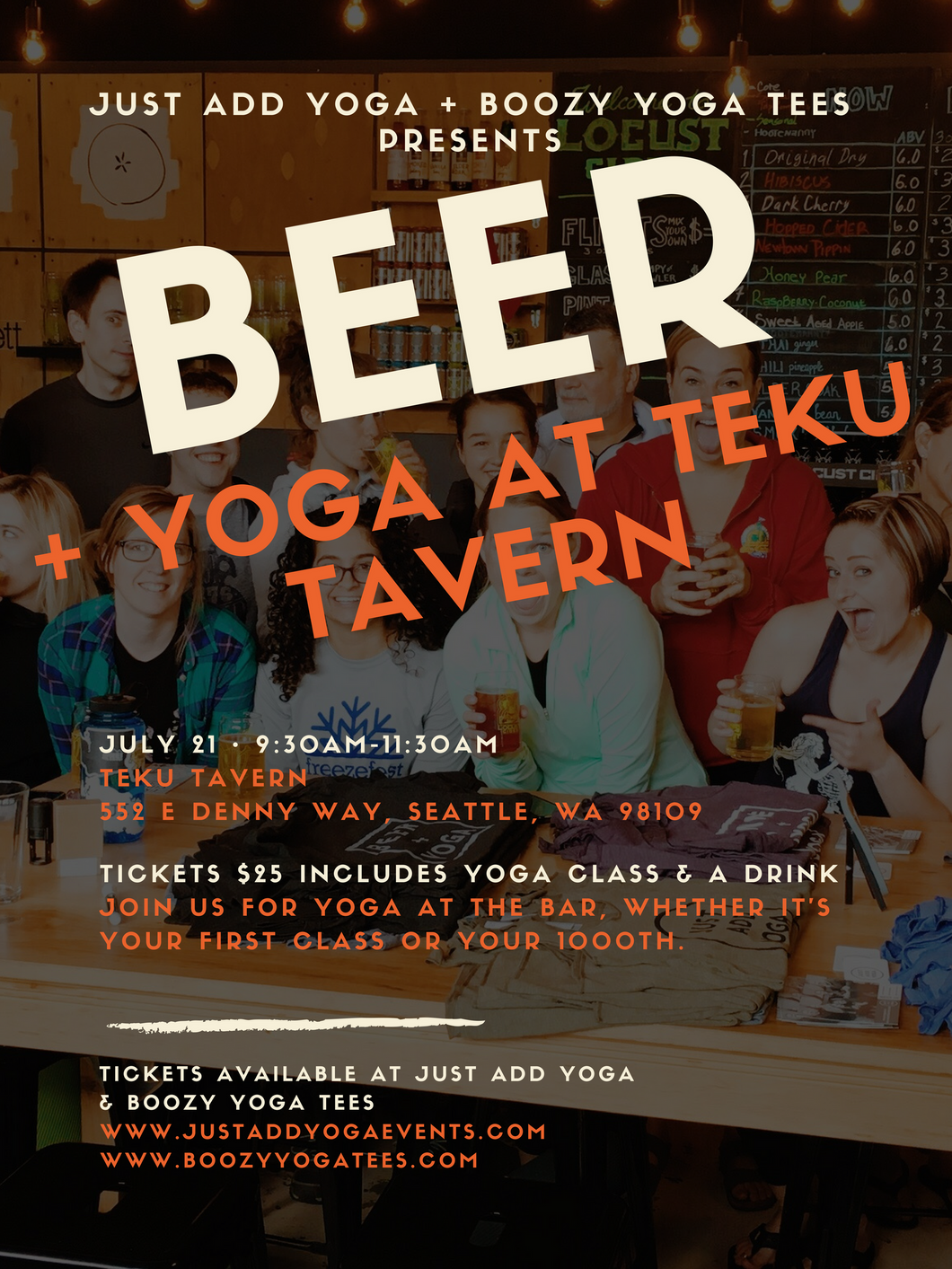 Beer + Yoga at Teku Tavern