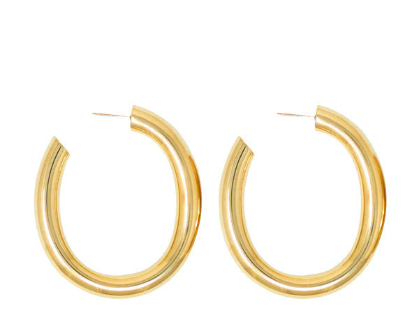 Laura Lombardi Curve hoop earrings at Rena Sala store