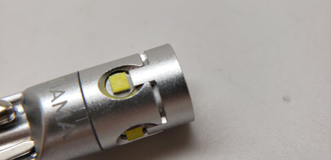 DAMA mini LED signal bulb showing the CSP chips