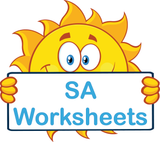 SA Special Needs Worksheets and Flashcards completed using SA Modern Cursive Font