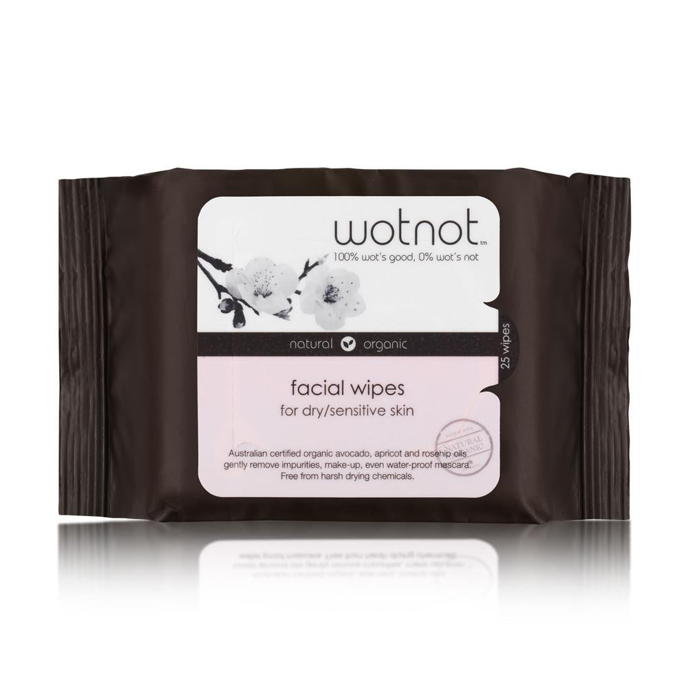Natural Face Wipes for Dry and Sensitive Skin 25pk