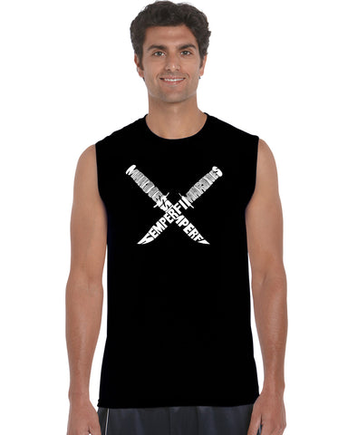 Men's Sleeveless T-shirt - Dog Paw