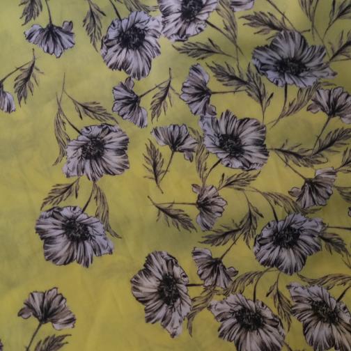 Yellow Floral Bandana