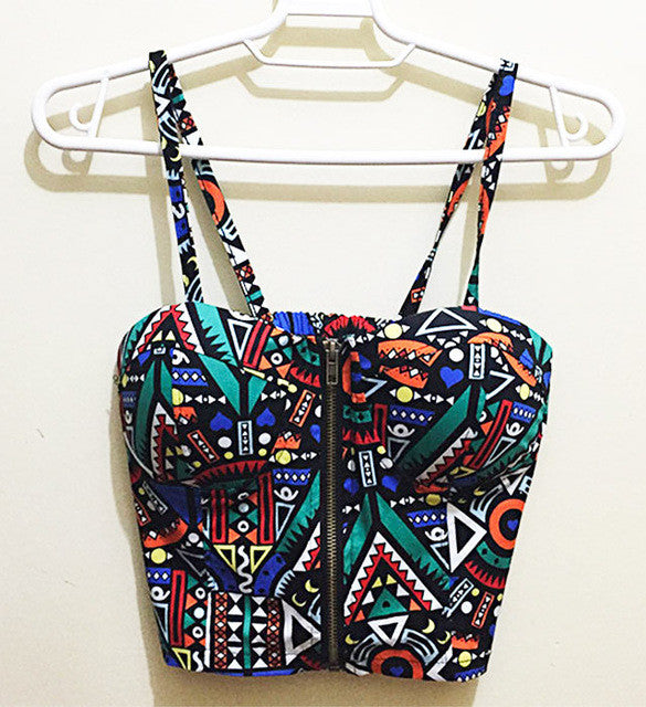 Bohemian Bustier Crop Top