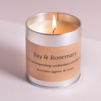 Bay & Rosemary Scented Tin Candle