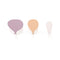 Wall Hook . Wooden Hot Air Balloons - Pink