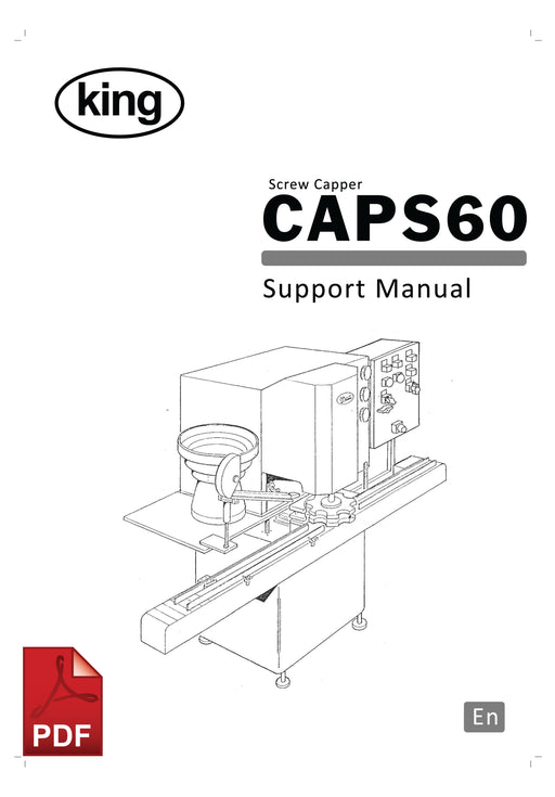 CAPS60 Screw Capper User Instructions and Servicing Manual